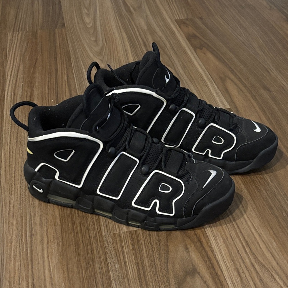 Nike Air More Uptempo Black Sneakers